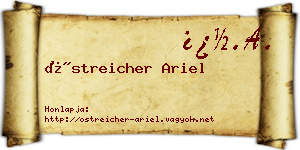 Östreicher Ariel névjegykártya